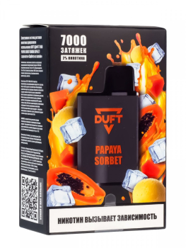 Электронная сигарета DUFT Papaya Sorbet (7000 затяжек)