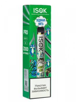 ISOK PRO Ледяная Мята (2000 затяжек)
