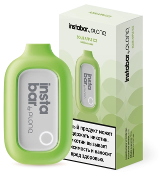 Электронная сигарета PLONQ INSTABAR Яблочный фреш (5000 затяжек) 20 мг