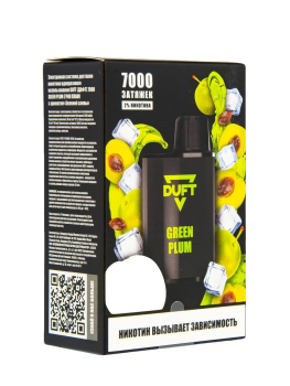 Электронная сигарета DUFT Green Plum (7000 затяжек)