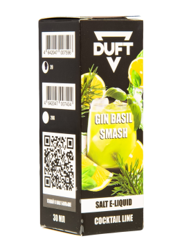 Жидкость DUFT SOLO LINE Salt 20 Gin basil smash 30 мл