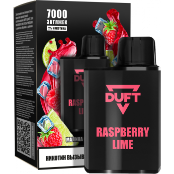 Электронная сигарета DUFT Raspberry Lime (7000 затяжек)