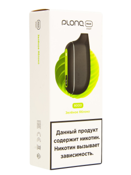 Эл. сиг. PLONQ MAX S 8000 Зеленый чай 2%