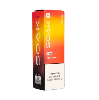 SOAK T Нектарин 4000 затяжек