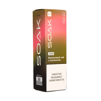 SOAK T Малиновый чай с жасмином 4000 затяжек