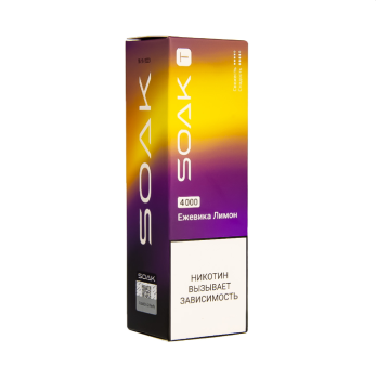 SOAK T Ежевика лимон 4000 затяжек