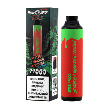 Электронная сигарета MONSTERVAPOR SPACE Нектарин яблоко и груша (11000 затяжек)