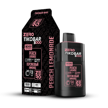 Электронная сигарета TIKOBAR ZERO Персиковый Лимонад 8000 затяжек