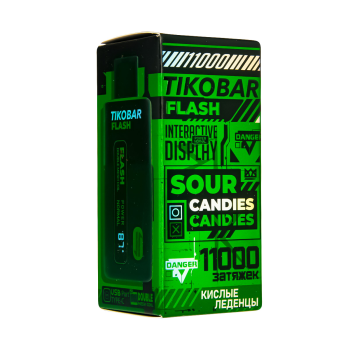 Электронная сигарета TIKOBAR FLASH Кислые Леденцы 11000 затяжек