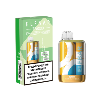 ELF BAR TE Зелёное манго гуава (6000 затяжек) 20 мг