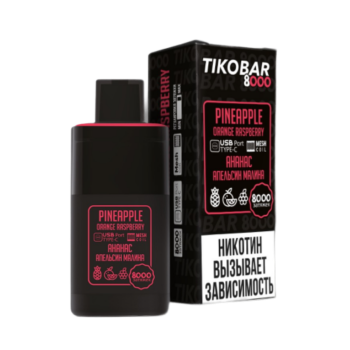 Эл. сиг. TIKOBAR 8000 Pineapple Orange Raspberry (Ананас Апельсин Малина)  2 %
