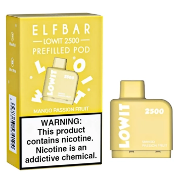 Картридж ELFBAR LOWIT 2500 Манго маракуйя/Mango Passion Fruit, 6мл