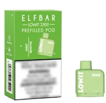 Картридж ELFBAR LOWIT 2500 Мята/Mint, 6мл