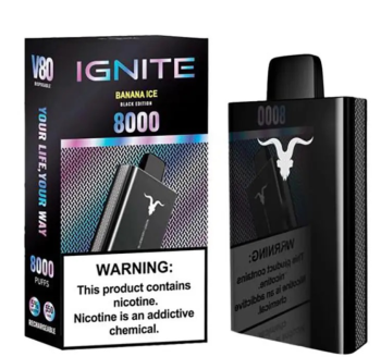 Эл. сиг. IGNITE V 80 8000 Banana Ice 2%